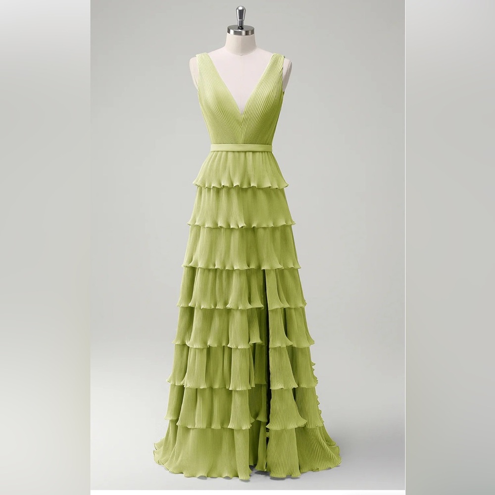 NEW! NEVER WORN! Wedtrend Bridesmaid Dress -Size 6 - Dusty Sage